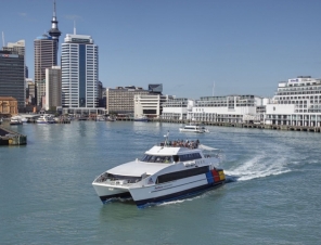 Departing Auckland on the Ferry to Waiheke